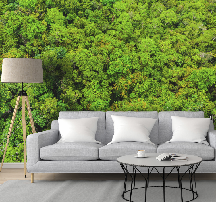 Aerial forest photo Wall Mural - TenStickers