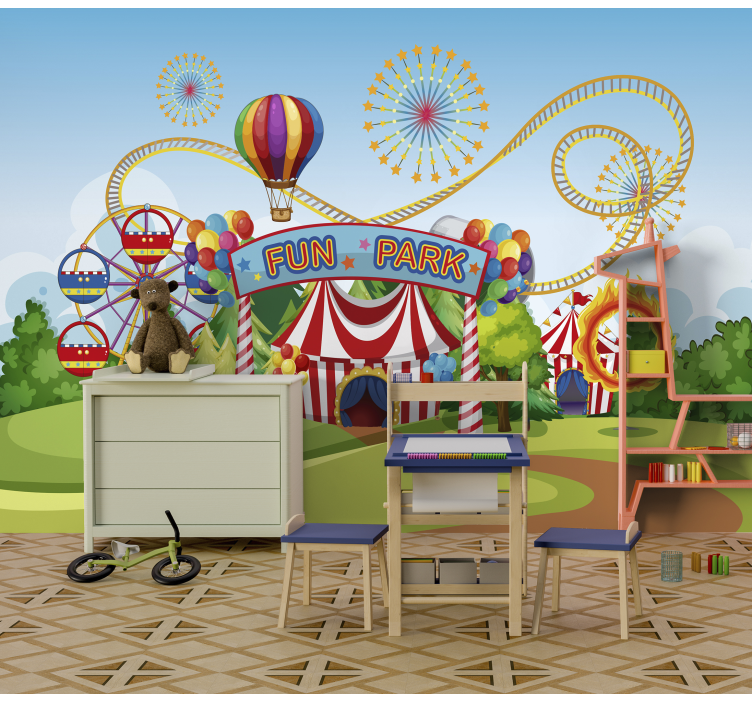 Amusement Park childrens wall mural - TenStickers