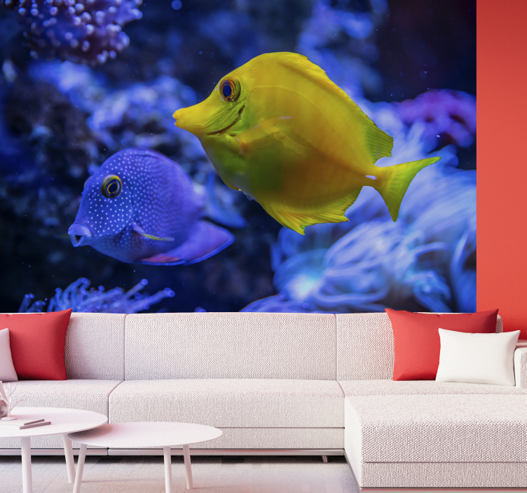 Aquatic Life Scene animals wall mural - TenStickers