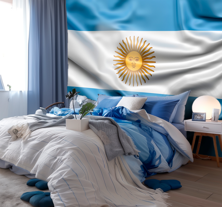 argentinian flag wall mural - TenStickers