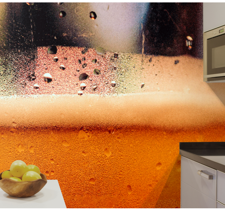 Beer Liquid wall mural kitchen - TenStickers