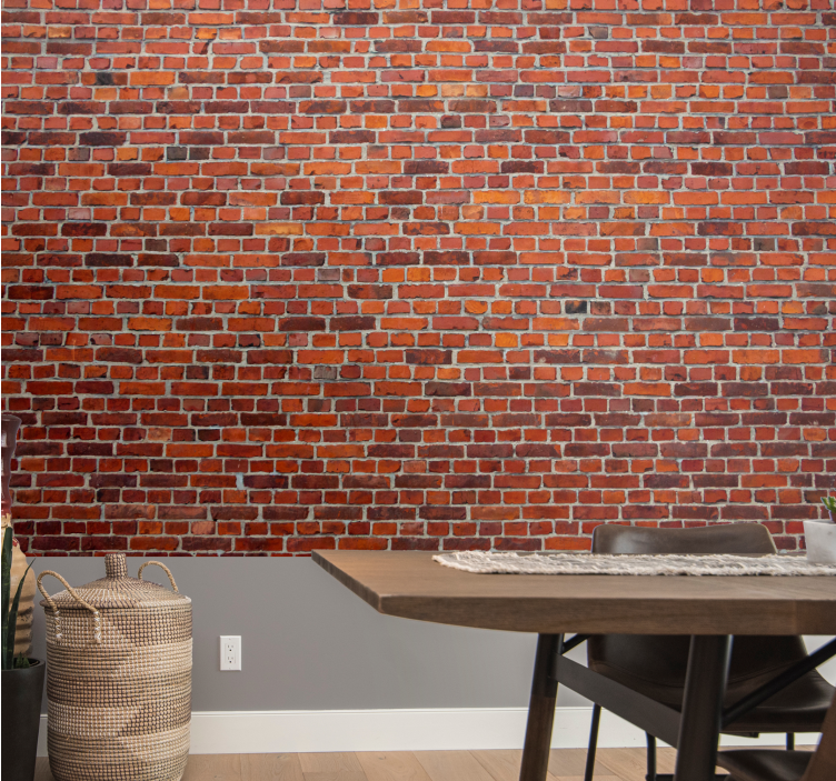 Brick mural wallpaper rustic brick design - TenStickers