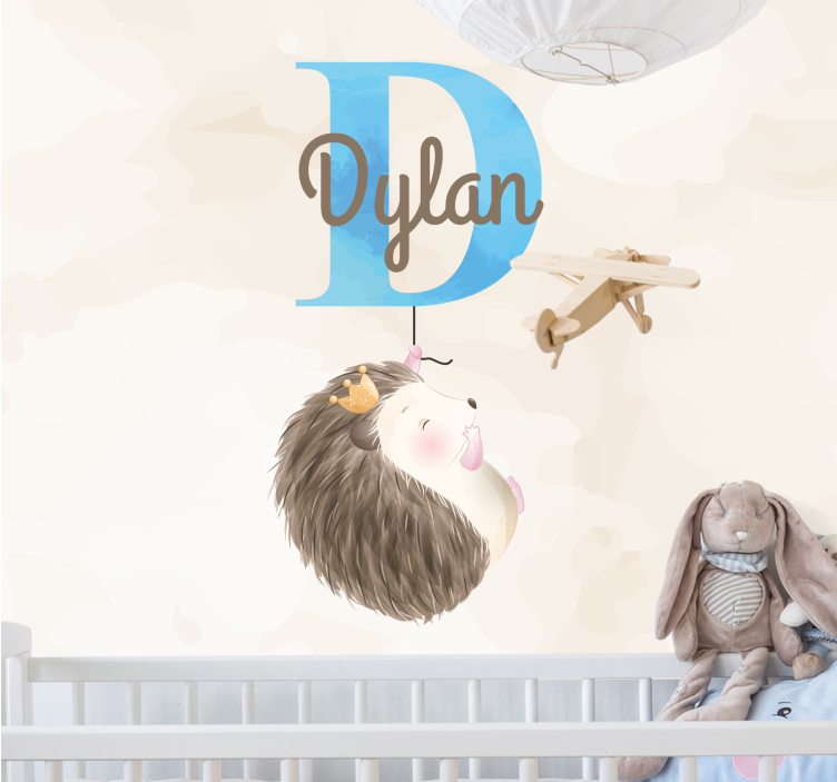 Childrens wall mural cute hedgehog design - TenStickers