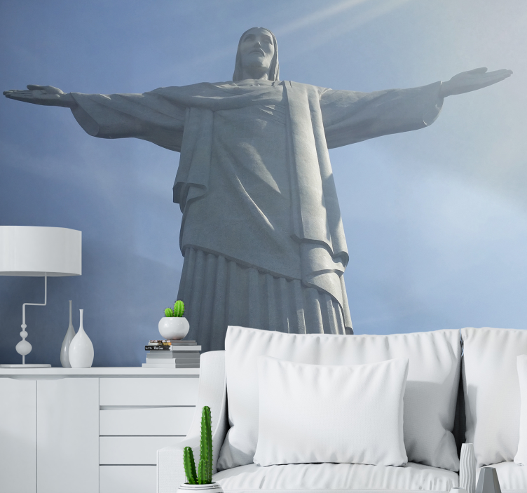 Christ the Redeemer Statue city wall mural - TenStickers