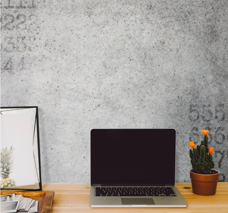 Concrete patterned background mural stone wall - TenStickers