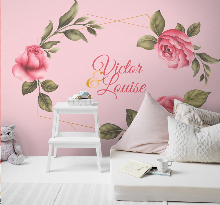 Elegant Rose Arrangement flower wall mural - TenStickers