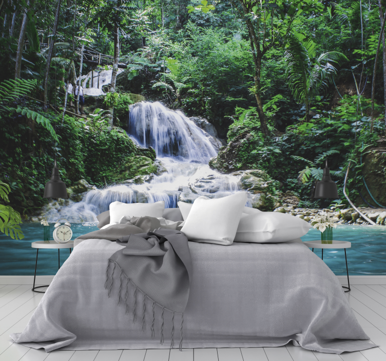 Escape to a tropical rainforest tree wall mural - TenStickers