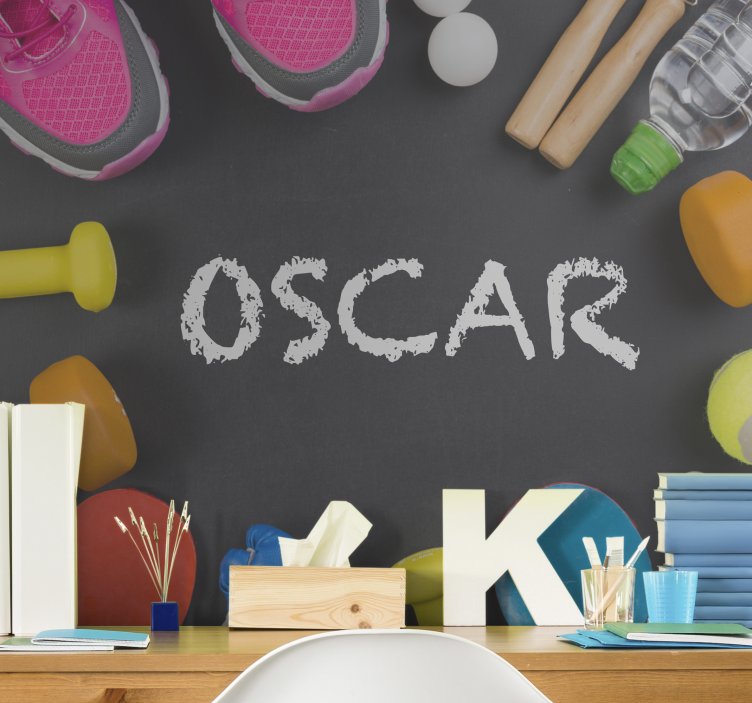 Fitness Essentials Display quote wall mural - TenStickers