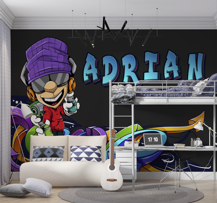 Graffiti wall mural cool cartoon character - TenStickers