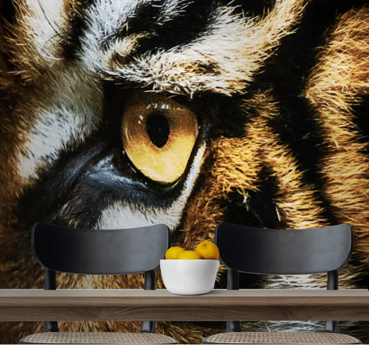 Intense Tiger Gaze animals wall mural - TenStickers