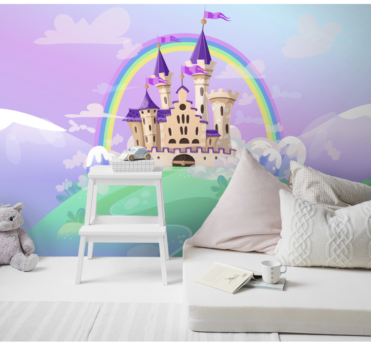 Children´s wall murals the princess castle - TenStickers