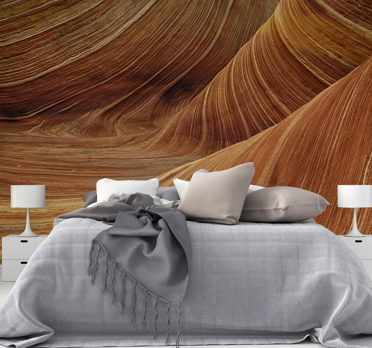Landscape wall mural earth's flowing tides - TenStickers