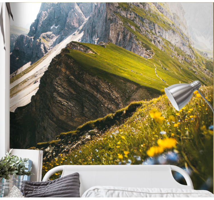 Landscape wall mural mountainous landscape - TenStickers