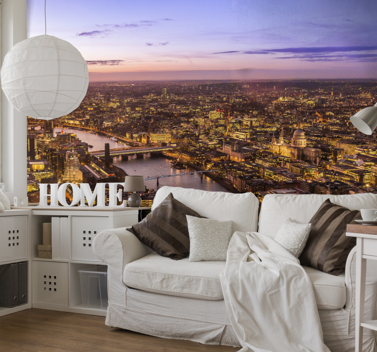 London Skyline City Wall Mural - TenStickers