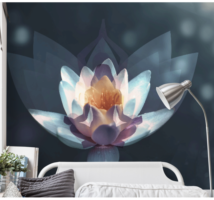 Lotus Blossom Design poppy wall mural - TenStickers