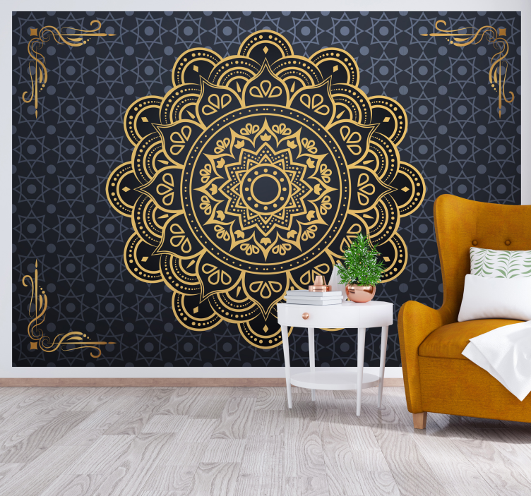 Mandala wall mural sophisticated mandala art - TenStickers