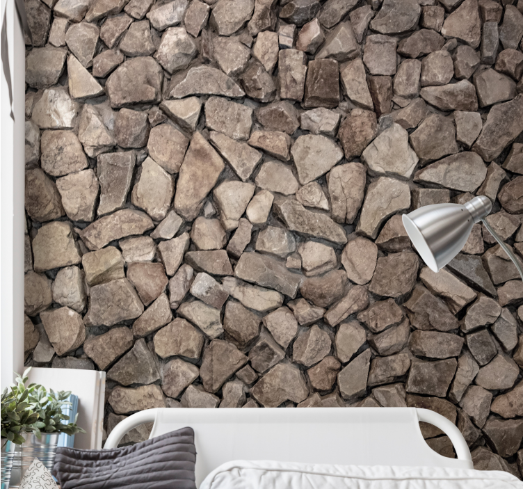 Mural stone wall natural rock finish - TenStickers