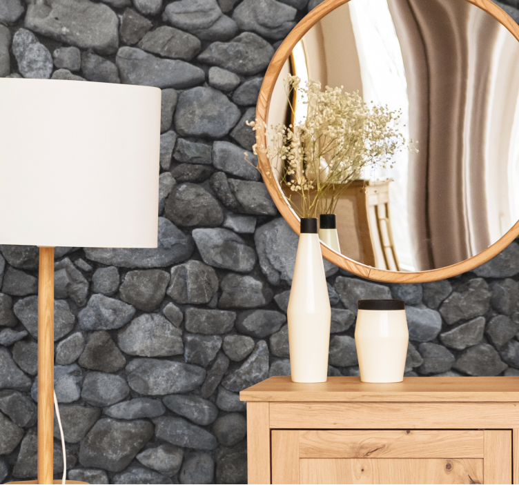 Mural stone wall with stone texture background - TenStickers