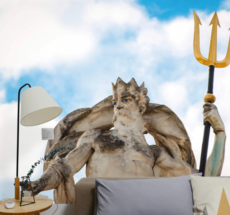 Mythical ocean ruler art wall mural - TenStickers