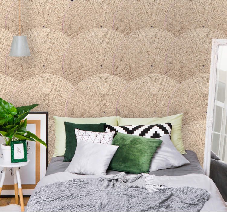 Natural Woven Pattern texture wall mural - TenStickers