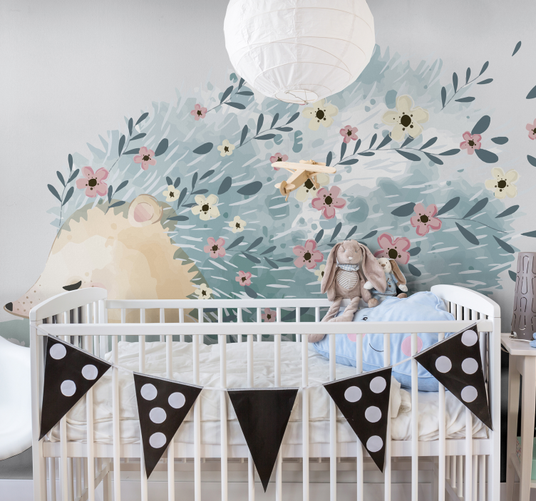 Porcupine art Wall Murals for Bedrooms - TenStickers