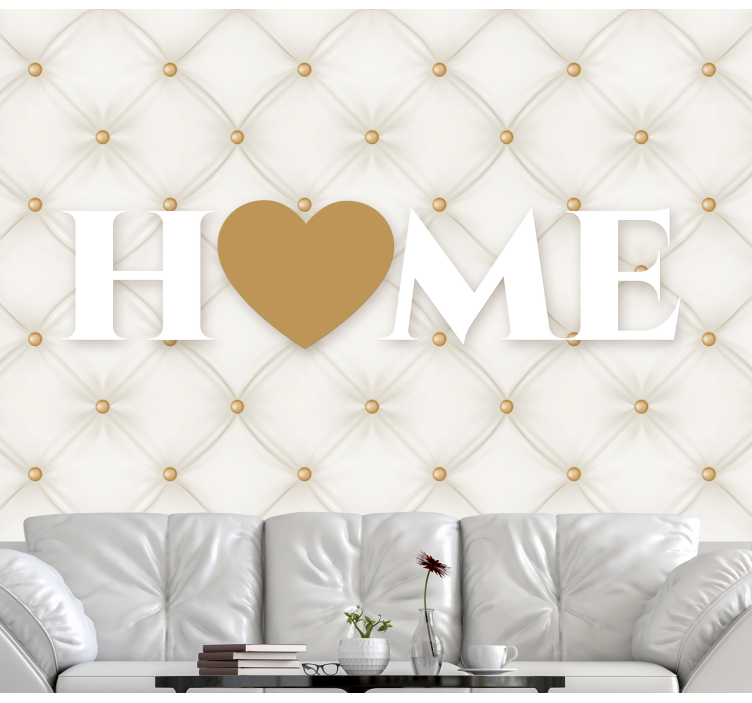 Quote wall mural for home comfort - TenStickers