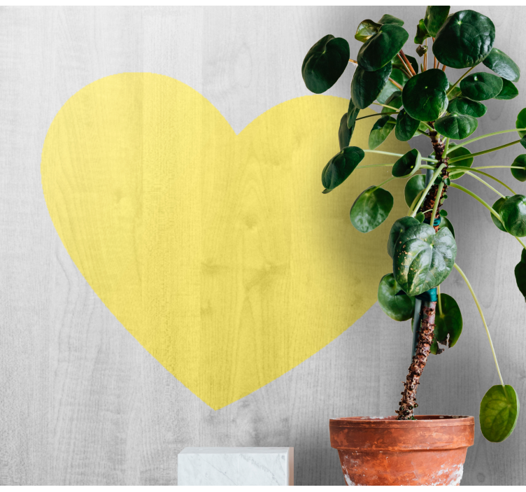 Romantic wall mural love symbol - TenStickers