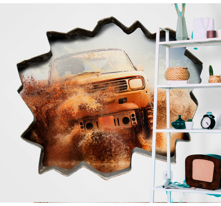 Rusty Off-Roader wall mural vehicle - TenStickers