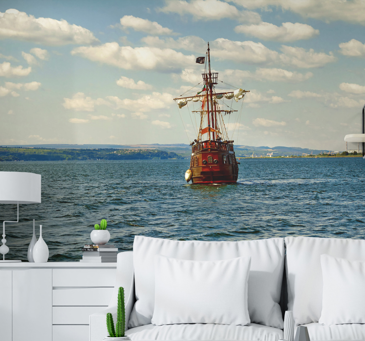 Sailing Ship Adventure wall mural vehicle - TenStickers