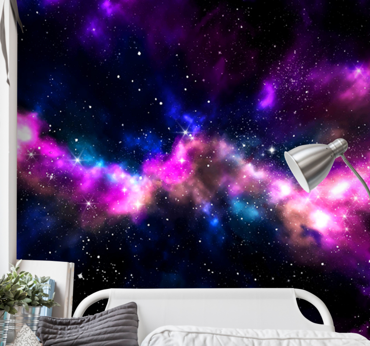 Space wall mural cosmic nebula scenery - TenStickers