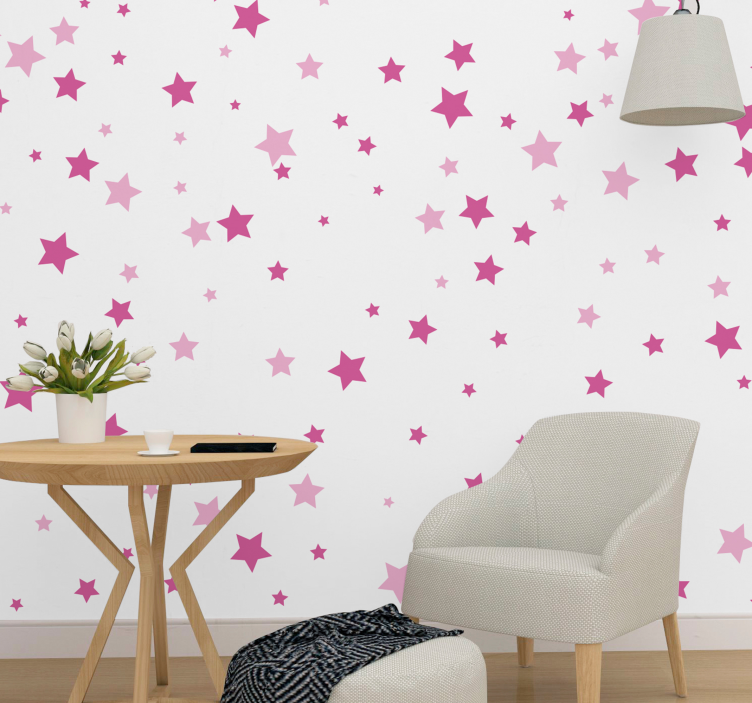 Stars Pattern Design romantic wall mural - TenStickers