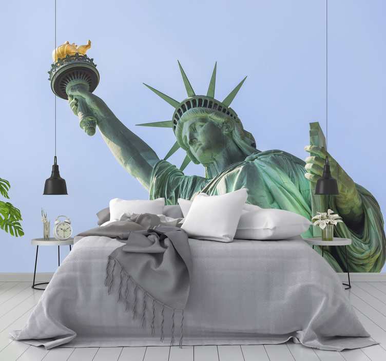 Statue Liberty Close-Up wall mural new york - TenStickers