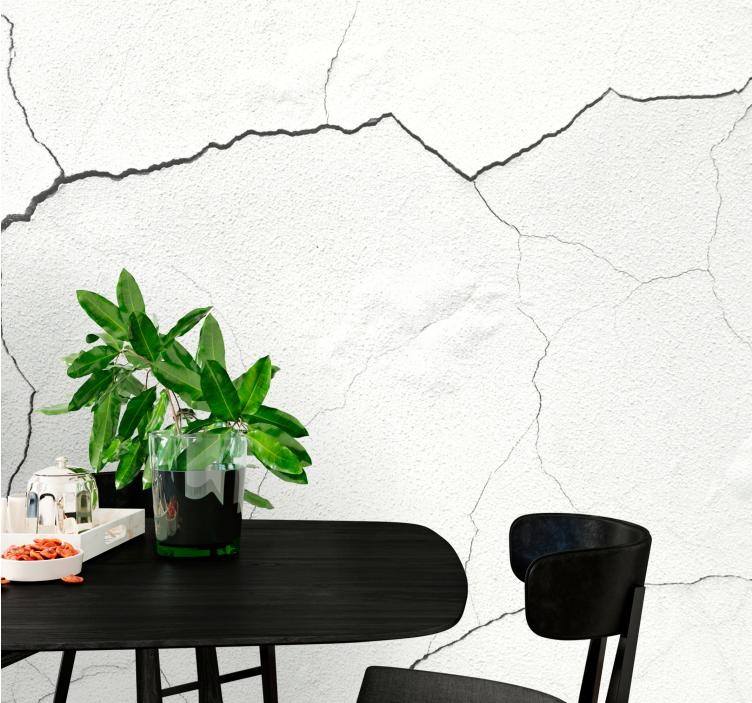 Texture wall mural cracked surface design - TenStickers