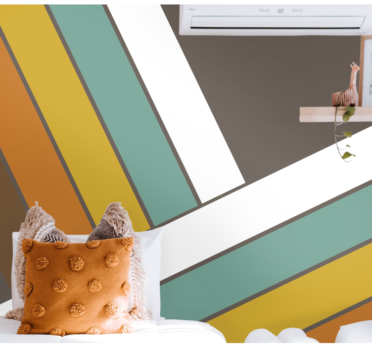 Texture wall mural geometric line designs - TenStickers