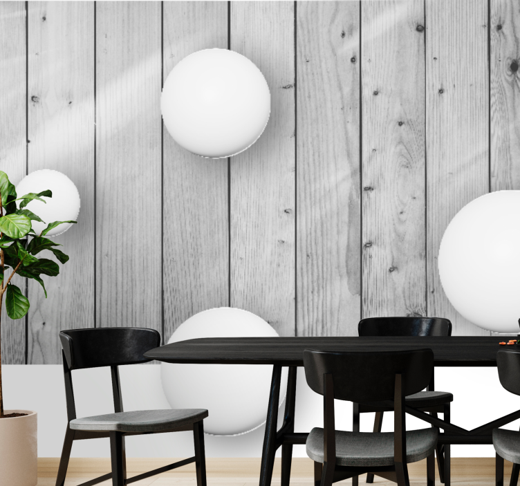 Texture wall mural geometric sphere design - TenStickers