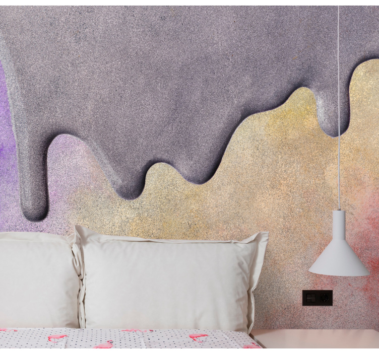 Texture wall mural melting surface design - TenStickers