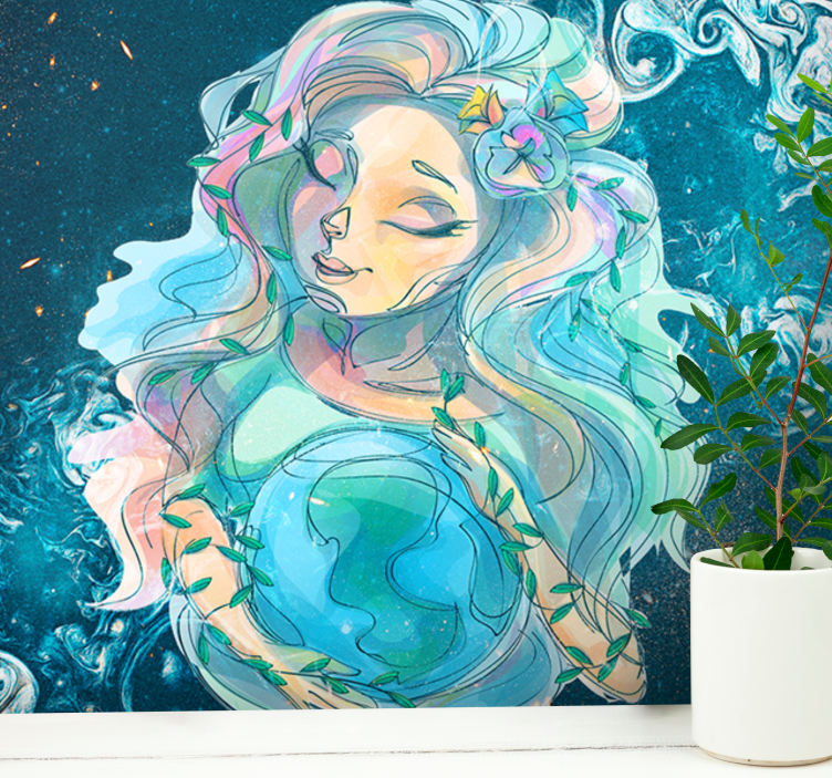 Wall mural fantasy enchanting earth guardian - TenStickers