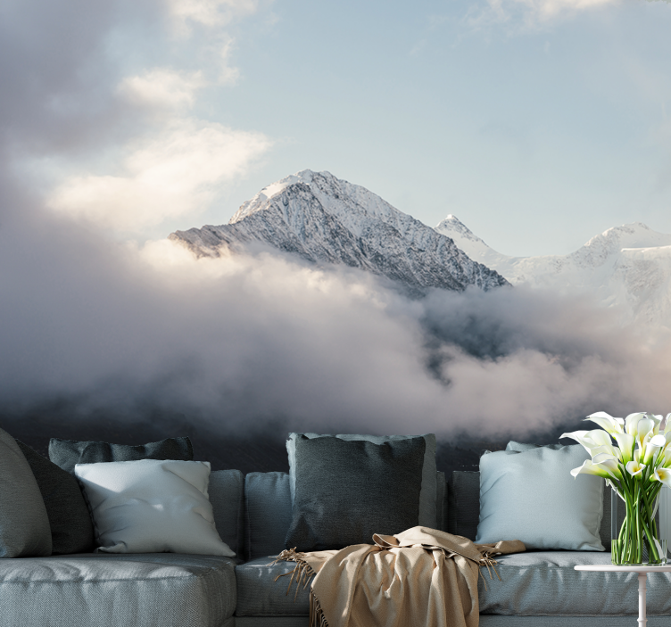 Wall mural mountain grand frosty summits - TenStickers