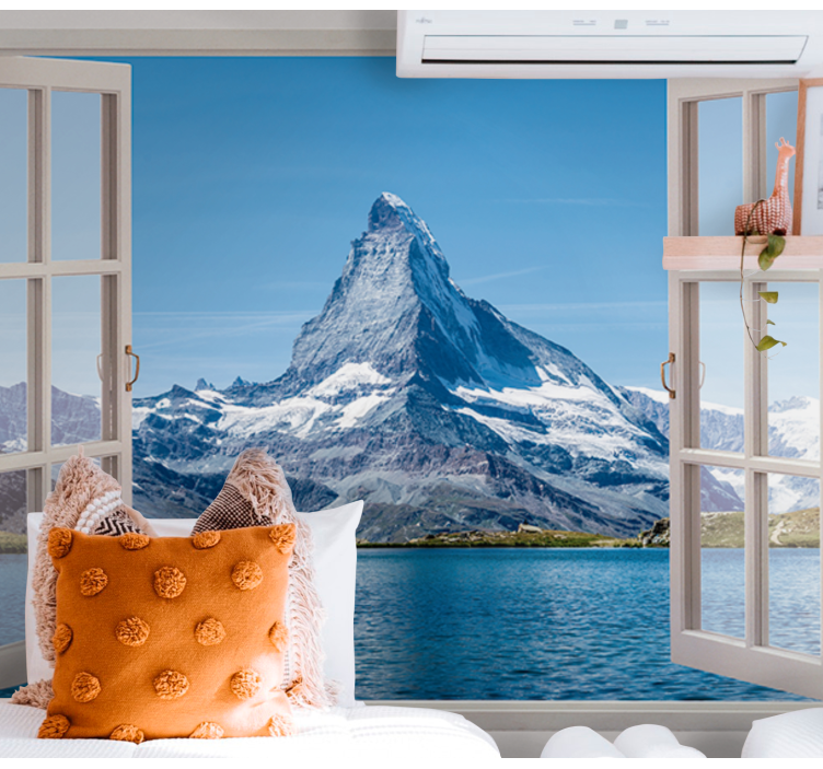Wall mural mountain matterhorn peak view - TenStickers