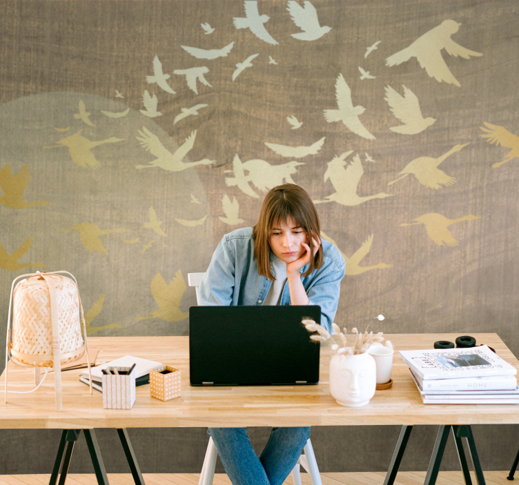 Wall mural nature birds in flight - TenStickers