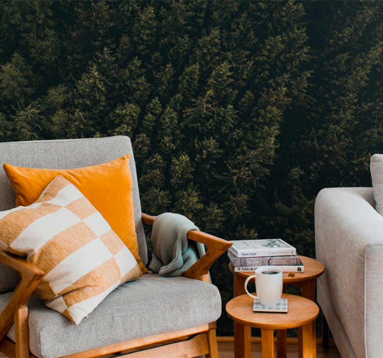 Wall mural nature lush greenery canopy - TenStickers