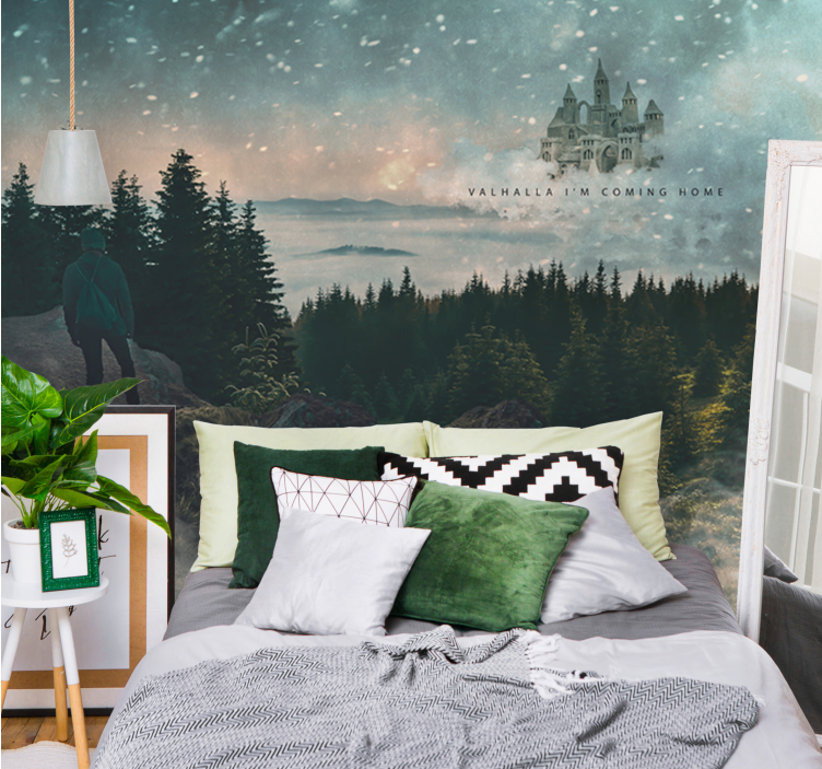 Wall mural nature majestic forest view - TenStickers