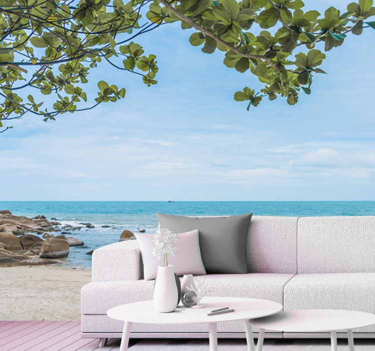 Wall mural nature serene beach landscape - TenStickers