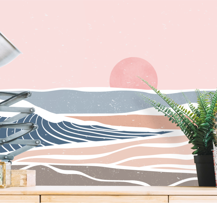 Wall mural nature serene coastal landscape - TenStickers