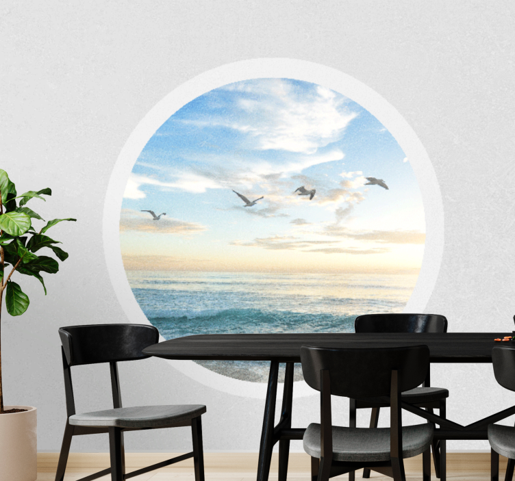 Wall mural nature serene coastal view - TenStickers