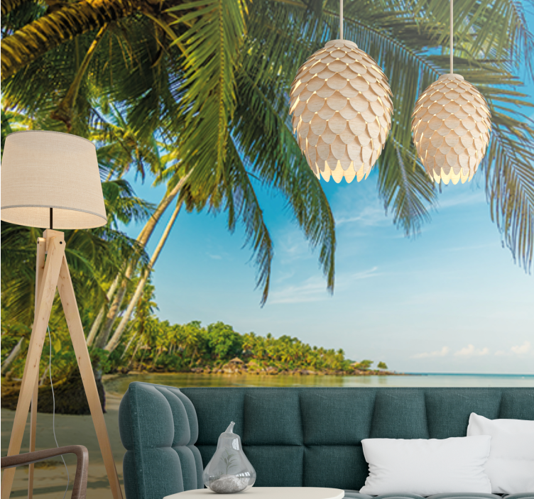Wall mural nature tranquil beach landscape - TenStickers