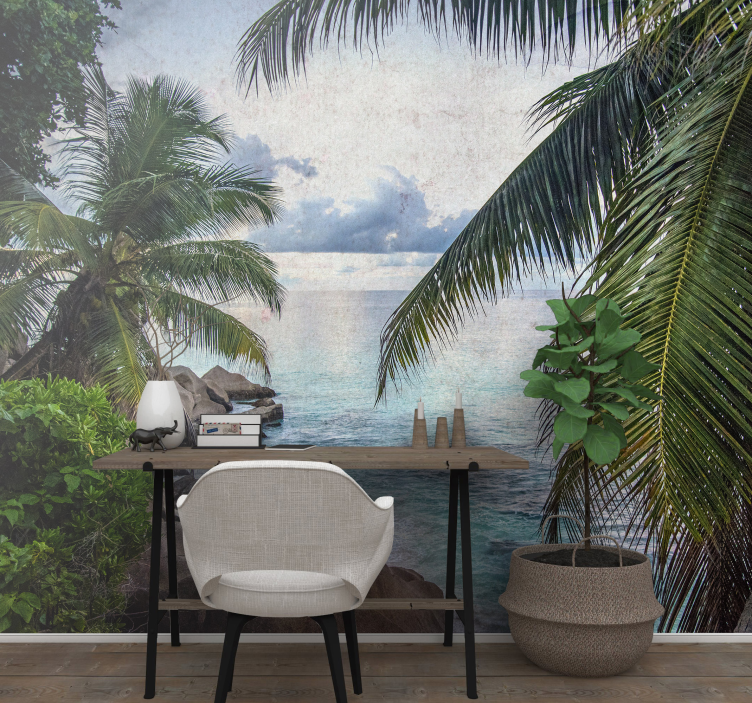 Wall mural nature tropical beach atmosphere - TenStickers
