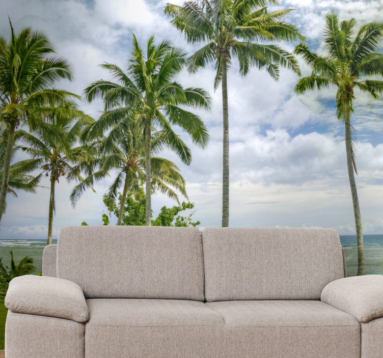 Wall mural nature tropical palm scene - TenStickers