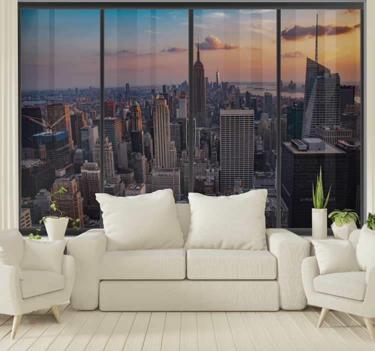 Wall mural new york cityscape with empire state - TenStickers