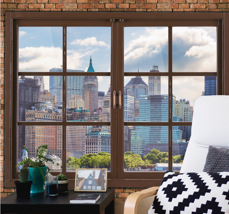 Wall mural new york skyline views manhattan - TenStickers